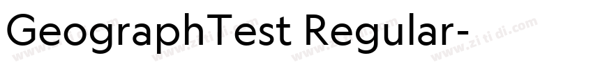 GeographTest Regular字体转换